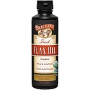 Barlean 's Organic Flaxseed Oil Liquid, Cold Press Flax Seeds, 7,640mg ALA Omega 3 Fatty Acid Dodatek pro zdravé vlasy, pleť, a oči, Vegan & gluten zdarma, 12 oz