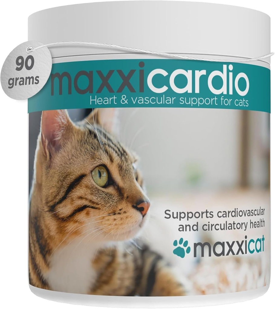 maxxipaws maxxicardio Heart & Kardiovaskulární prášek dodatek pro kočky, 3.2oz
