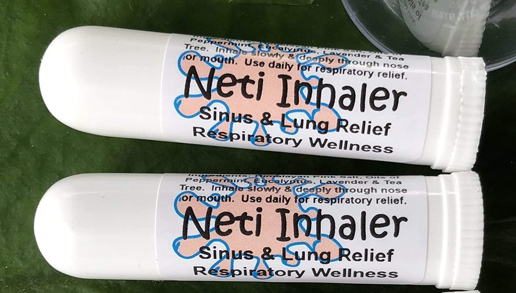 Urban ReLeaf NETI Salt Air Relief INHALERS! Sada dvou (2) Sinus & Lung, Himalayan & Botanicals! Respirační Wellness. Léčení Aromaterapie. Energii! Nachlazení, astma, kašel, bronchitida 100% přírodní