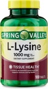 SPEC Lysin Amino Acid doplňky, 1 tableta per Serving, Spring Valley L- Lysin Podporuje zdravý imunitní systém * 100 Počet