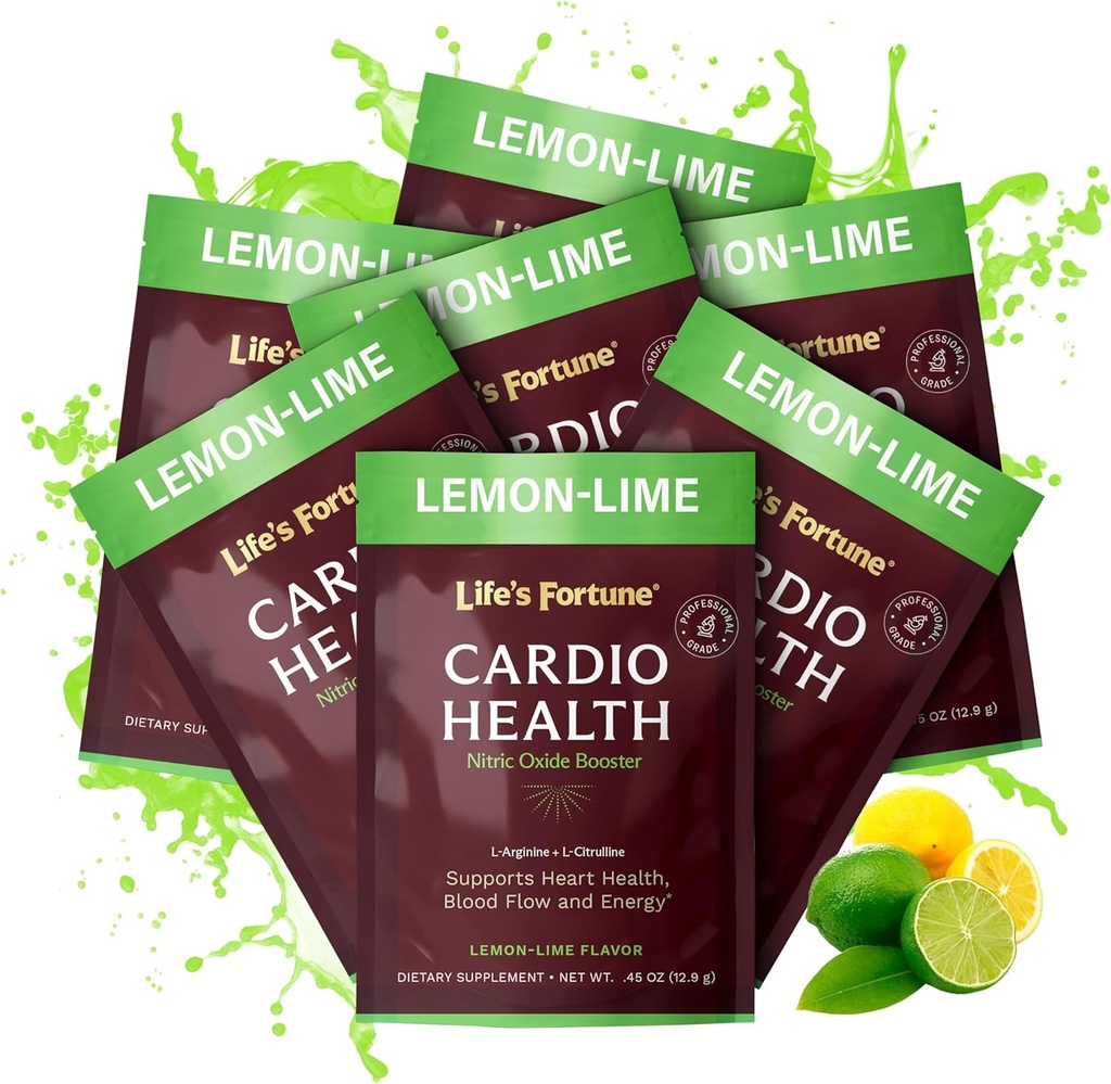 Life 's Fortune L Arginine L Citrulline Supplement Powder - High potency Nitric Oxide Supplement Booster s přírodní citrónovou limetovou příchutí, 7 Služeb (balení po 1)