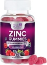 Zinkové doplňky 50mg gumové - Max Strength Skin Health & Immunication Support Gummy, Vegan, Non-GMO & Gluten Free - Nejlepší doplněk zinku Antioxidant & Bone Health Chewable Tasty Berry Flavor - 60 Gumy