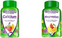 Vitafuze Žvýkací vápník Gumové Vitaminy pro podporu kostí a zubů, Ovoce a krém ochucené, America číslo 1 Gummy Vitamin Brand, 50 Day Supply, 100 Count & Magnesium Gummy dodatek, 60ct