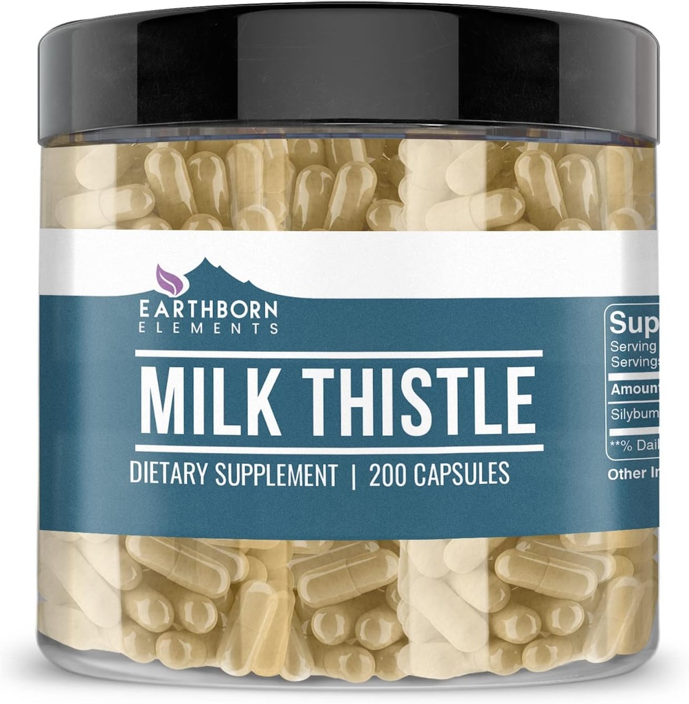 Elements Milk Thistle 200 Kapsle, Čisté a neředěné, Žádné přísady