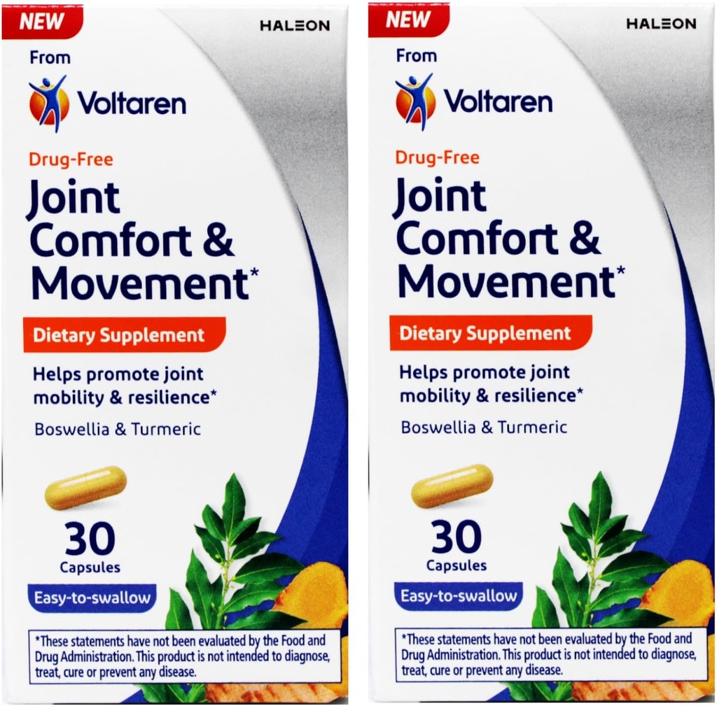 Voltaren Joint Comfort & Movement, Dietní dodatek, snadno polykat, 30 Počet (balení po 2)