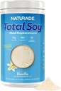 Naturade Total Soy Protein Powder - 13g Protein & 130 Calories per Serving - Zero Trans Fat - Non- GMO Soy - Laktosa & gluten Free - Vanilla (30 Servings)