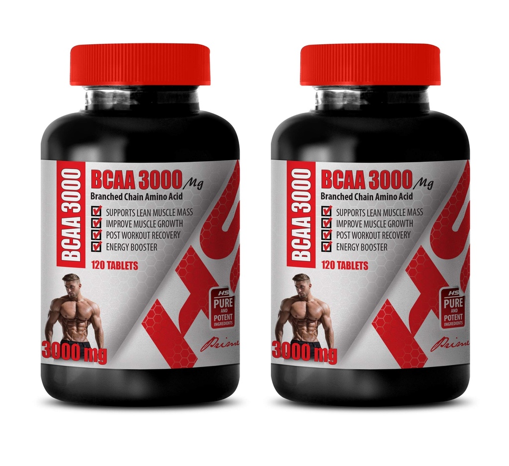 Muscle Builder Pills for Men - Branched Chain Amino Acid - BCAA 3000MG - bcaa Train and Recover - 2 Lahve 240 Tablety
