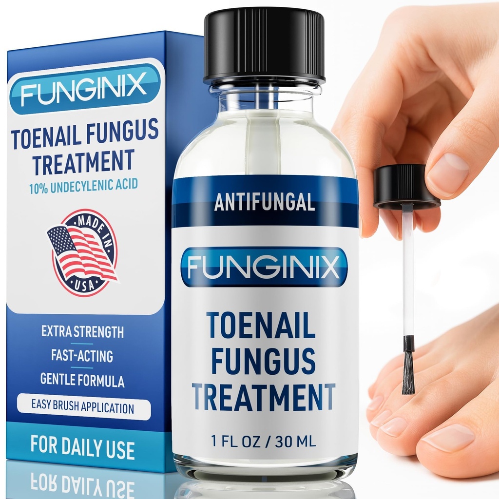 FUNGINIX FUNGUE Léčba extra síly - Antimykotické nehtové léčby s 10% undecylenové kyseliny & Tea Tree Oil - Nourshed by 15 + přírodní oleje & Botanicals - Made in USA (Balení květen Vary)