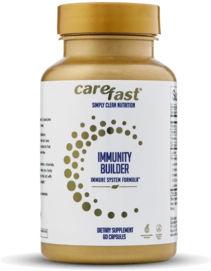Imunity Builder doplňky - 60 Přírodní Vegan Kapsle - Vitamíny C, B6, D, Elderberry Extract & Zinek - Imunitní systém Podpora Booster pro muže, ženy, seniory