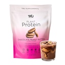 Doplňky stravy na bázi bílkovin na bázi TRU, BCAA, EAA, 20g Vegan Brown Rice & Pea Protein, 100 kalorií, 27 vitaminů, žádné umělé aroma 25 Doručování (čokoládové arašídové máslo)