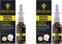 Bee and You Natural Propolis Nasal Spray 1 Fl oz cr124; Congestion Relief Alkohol Free Medical Grade Propolis Nose Drops, Sinus Relief, Alergie, Nasal Moisturising Spray Nasal Spray, 1 fl oz (Balení po 2)