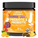 Llama Naturals Děti Probiotika s prebiotický Vlákna, Vegan, Organic Prebiotics a Probiotika Gummies pro Gut Zdravotní Podpora, Toddler Real Fruit Gummy Vitamíny, No Add Cugar Cane, Peach Mango, 60 Ct
