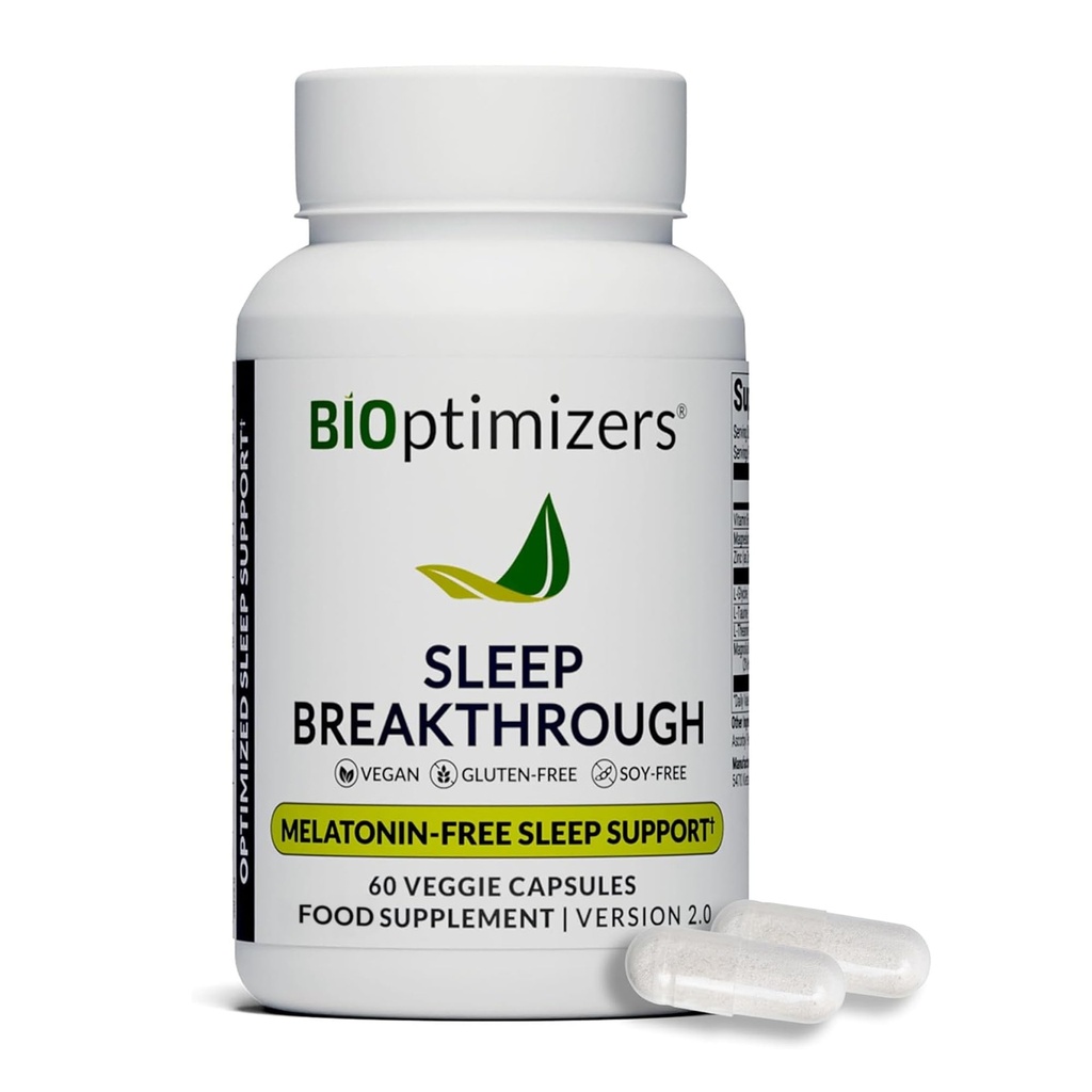 BiOptimizéři Spánkové Breakthrough Kapsle - Přírodní Support Doplněk 124; Uklidňující pomoc pro dospělé 124; Non-Habit Forming Capsle 124; 60 Kapsle