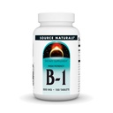 Zdroj Naturals Vitamin B-1 Thiamin 500mg High potency, 100% čisté - 100 tablet