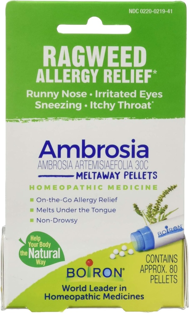 BOIRON Ambrosia 30C Ragweed Alergie Relief, 80 CT