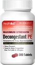 HealthA2Z ® Decongestant PE 124; Fenylefrin HCl 10 mg i. v. 124; maximální síla 124; Nasal & Sinus Congestion Relief due to Cold & Alergies (300 Počet (balení po 1))