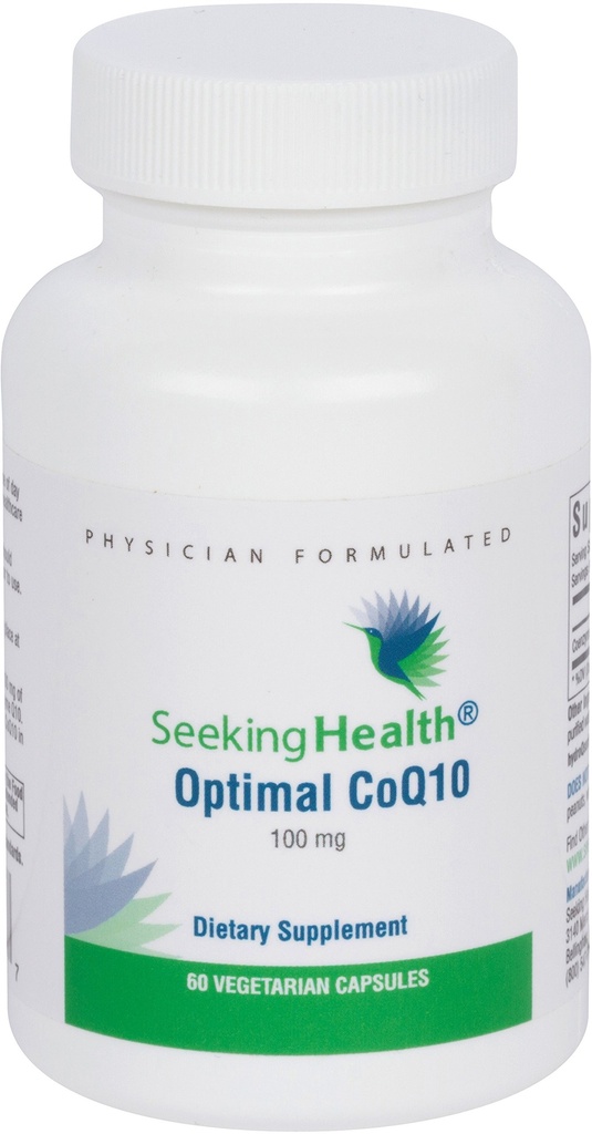 Hledání zdraví Optimální CoQ10, 100 mg Coenzym Q10 dodatek, antioxidant, podporuje výrobu energie a srdeční zdraví, Vegetariánské (60 Kapsle) *