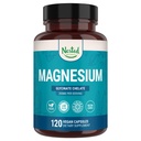 Nested Naturals Magnesium Glycinate Chelate - 200mg Chelated Magnesium Supplement for Muscle Cramps, Relaxation, & Sleep Support - 100% Albion TRACCS Buffered Magnesium Glycinate - 120 Vegan Kapsle