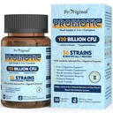Probiotika pro ženy a muže 120 Miliardy CFU s 36 Probiotické proužky pro trávicí zdraví a Gut zdraví, opožděné uvolnění kapsle, odpor vůči žaludeční kyselině, No Need for inflageration 30 Kapsle