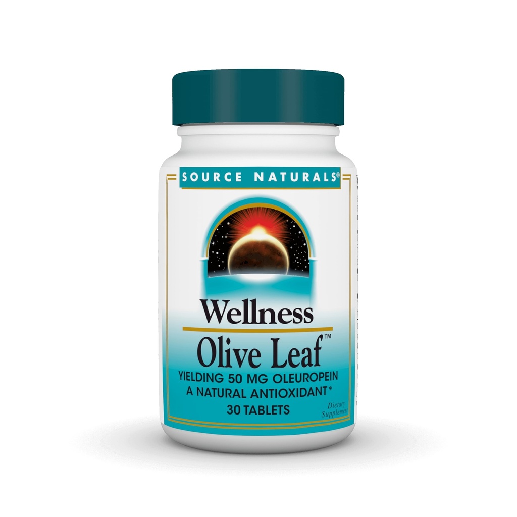 Zdroj Naturals Wellness Olive Leaf - Výtěžek 100 mg Oleuropeinu přírodní antioxidant * - 30 tablet