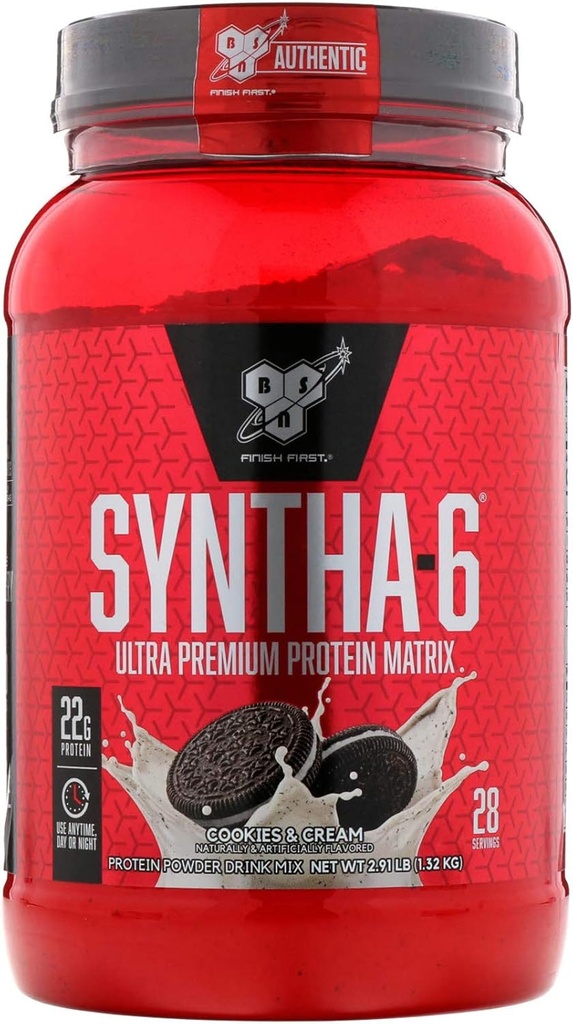 BSN Syntha- 6, Cookies a krém, 2,91 lb