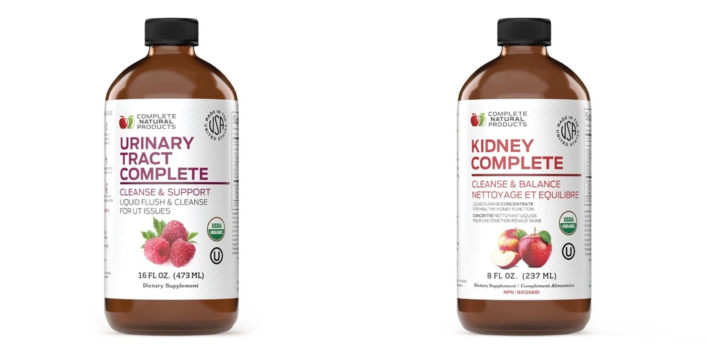 Kompletní přírodní močení Trakt Kompletní 8oz & Ledviny Kompletní 8oz Bundle