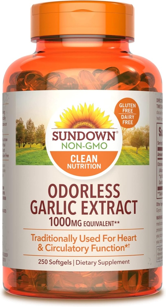 Sundown Česnek dodatek, 250 Softgels