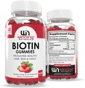 Pokročilé Biotin Gummies - Přírodní jahodové aroma pro vlasy, kůže a nehty