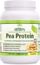 Bylinné tajemství Pea Protein Powder Vanilla Toffee Flavor 2 lbs (Non- GMO) - podporuje výrobu energie a růst svalů - podporuje srdce a ledviny funkce *