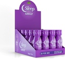 Sleep Shot by Alfa Vitamíny - Obsahuje 10 MG melatoninu, vitamín B6, L- Theanin pro zdravý spánek & noc Rutina - 2.5oz Shot Lahvička - 20 Pack
