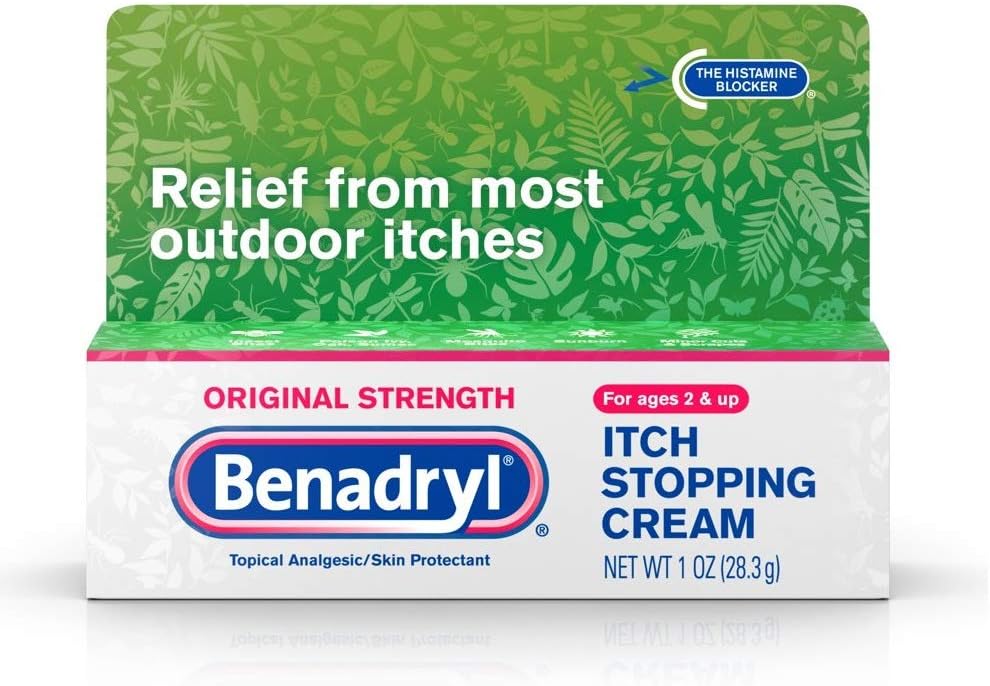 Benadryl Itch Stopping Cream Původní síla 1 oz (balení po 9)