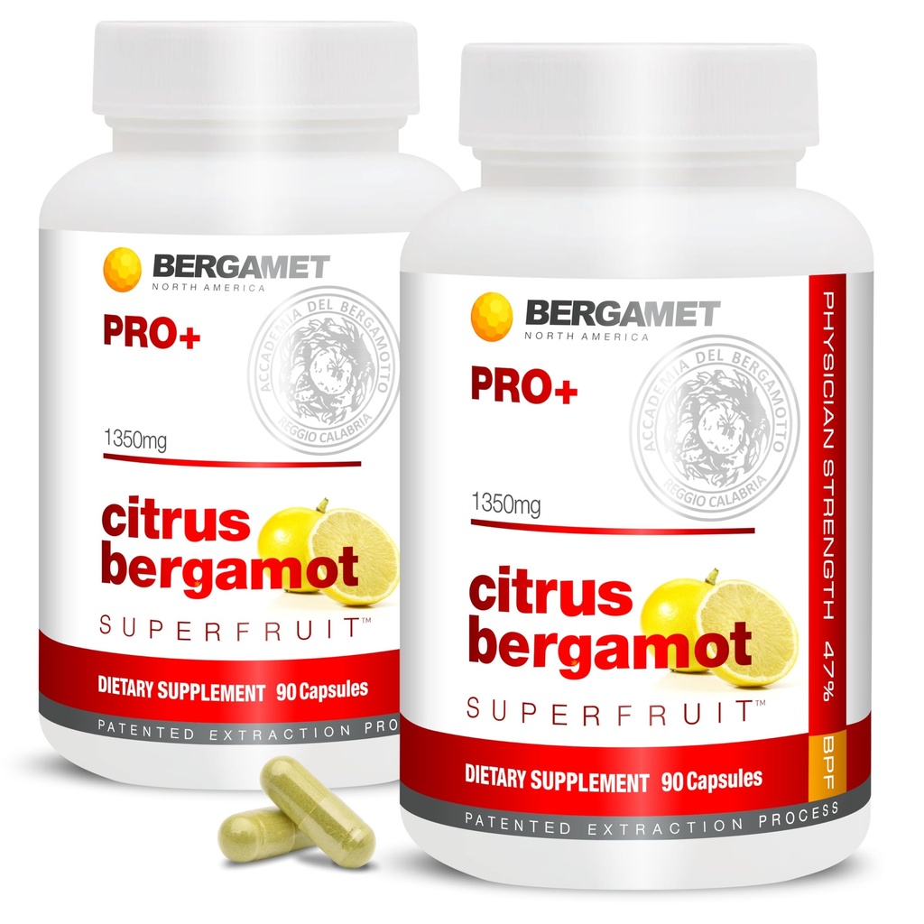 Citrus Bergamot SuperFruit PRO + s výtažkem Olive Leaf - 47% BPF - 80% polyfenolů - 675mg per Serving - Worlds Strongest - Backed by Clinical Studies - Made in The USA - 180 Caps