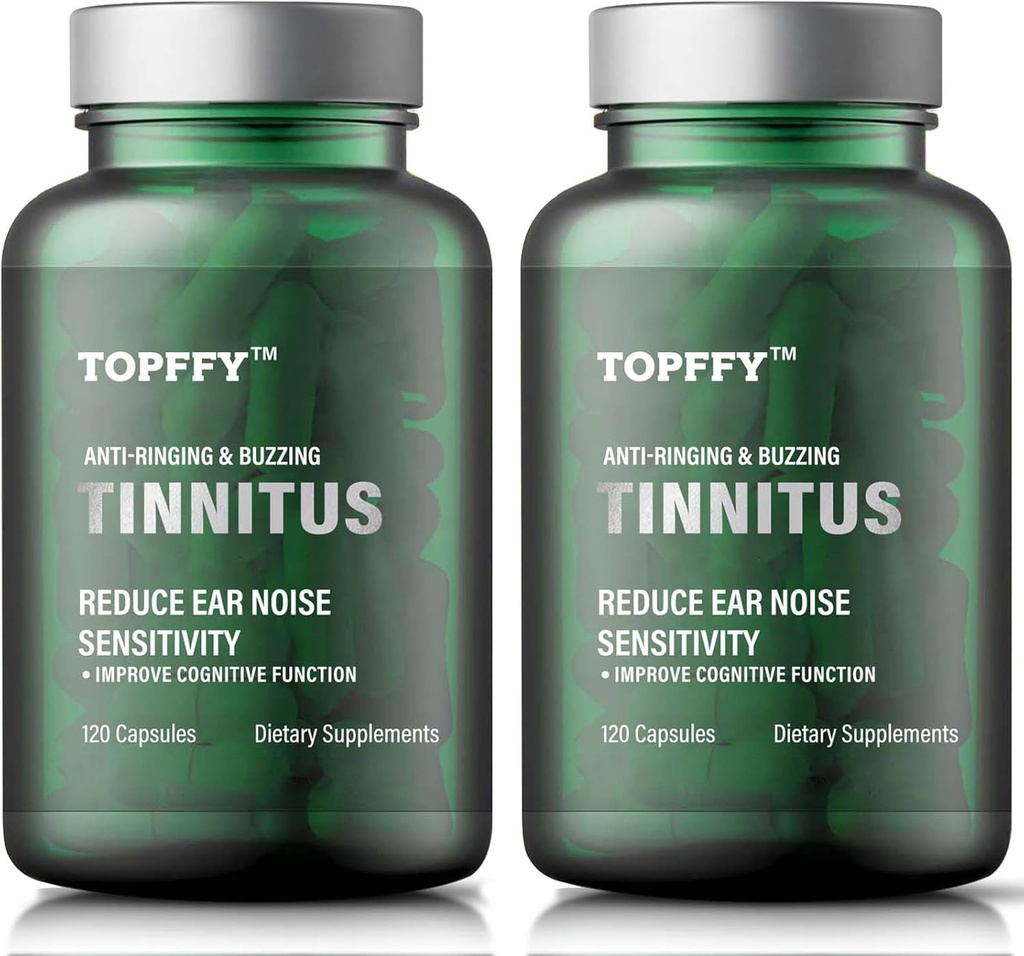 Tinnitus Relief for Ringing Uars, 1200MG Tinnitus Relief Supplement, for sluch Loss and Ear Ringing & Tinnitus Relief, 240 Softgels (2pack)
