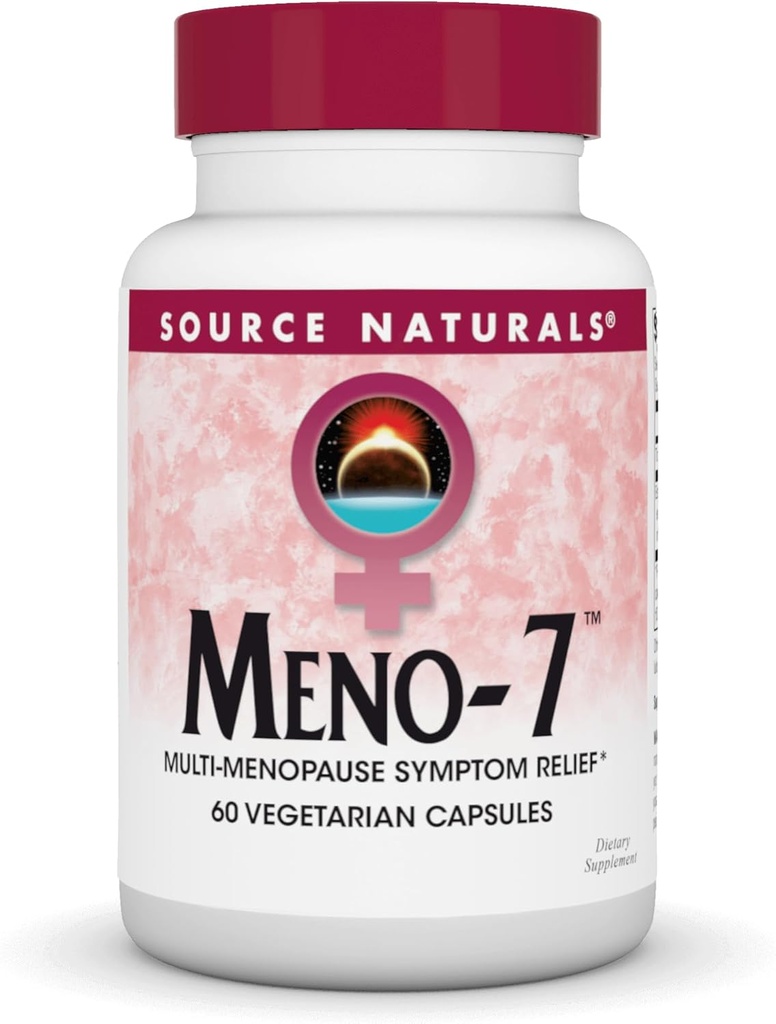Zdroj Naturals Meno-7, Multi- Menopauza Symptomatická úleva * - 60 Vegetariánské kapsle