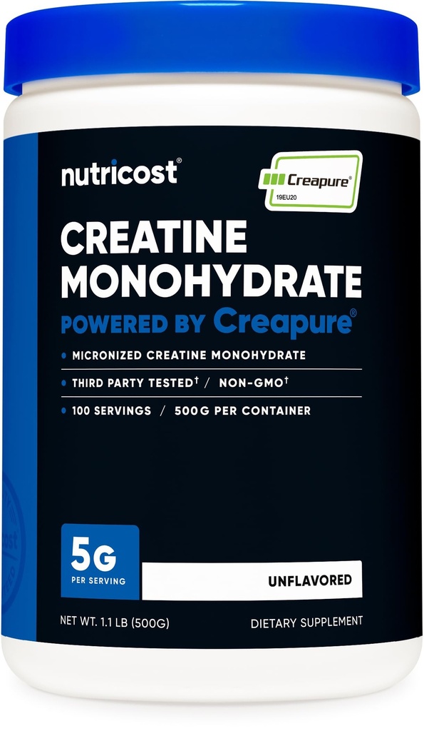 Nutricost Creapure ® Creatine Monohydrát 500 gramů