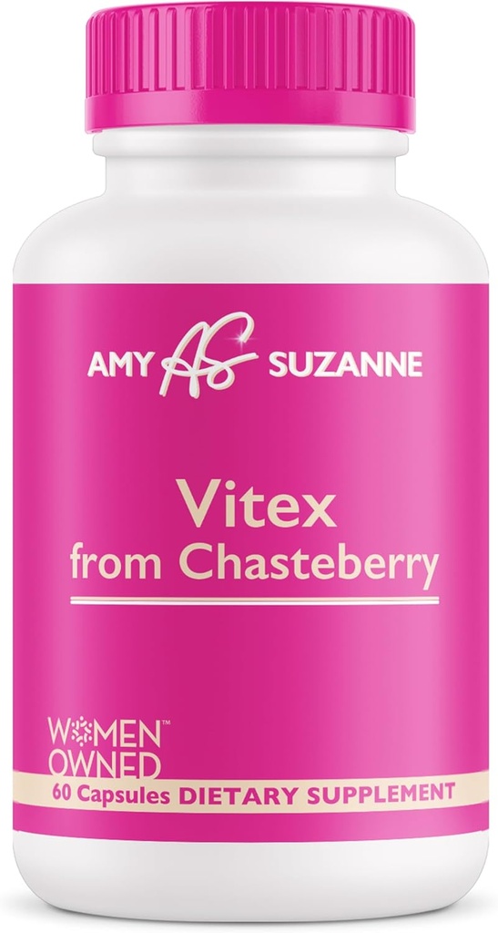 Vitex dodatek pro ženy - Hormon Harmony pro ženy z Organic Chasteberry - Hormon Balance, Perimenopauza Support - 60 Kapsle