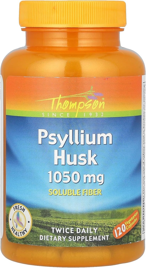 Psylium Husk 1050 mg Thompson 120 Caps
