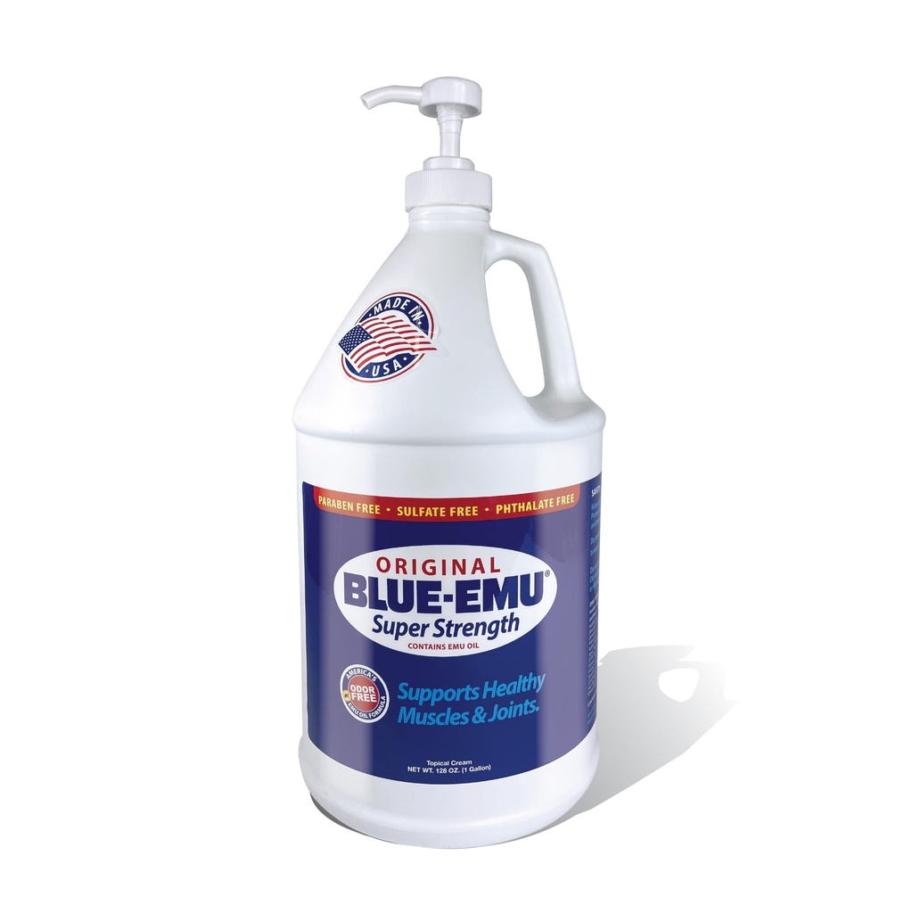 BLUE-HMU Original Super Strength Cream, Soothing Muscle & Joint Support, 1 Gallon