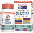 MaryRuth Organics Toddler Multivitamin Gummies + Postbiotika 124; USDA Organic Applications 124; Vitaminy pro děti ve věku 2 + 2 124; Imunitní podpůrná látka 124; Vitamin C C124; Vitamin D3 Př. 124; Vitamin A Př. 124; Zink Př