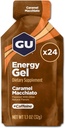 GU Energy Original Sports Nutrition Energy Gel, Karamel Macchiato, 24 Count Box