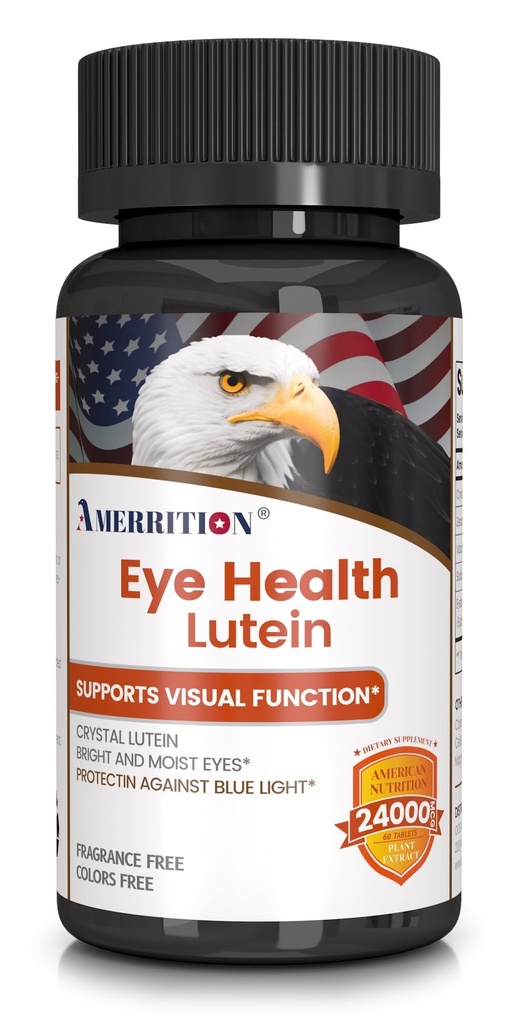 Pokročilý Lutein Eye Health Supplement - Vylepšený Zeaxanthin, podporuje Vizi & Eye Health - Non-GMO & Gluten Free - Přírodní oční vitamínové tablety - 60ct