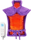 CooCoCo Zadní vyhřívací Pads pro ženy babička, FSA Způsobilé Teplo Pad pro bolest zad úlevu, Roztomilý Teplo Pad s 6 Úrovně tepla, Vánoční dárky pro mámu manželka její babička, ETL Certified, Purple