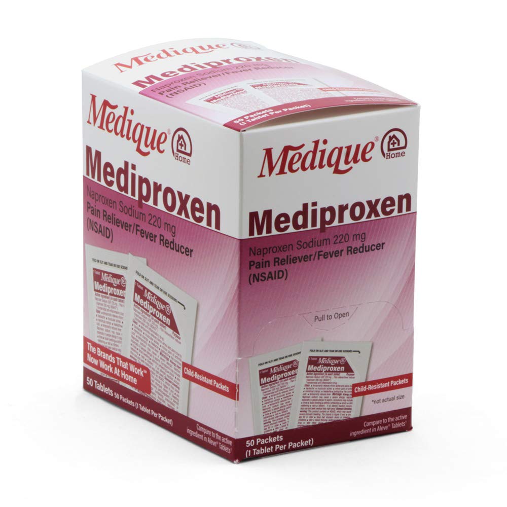 Medique @ Home Mediproxen Porovnejte aktivní složku s Aleve 50 x 1 (Child Residant Packaging), White (73750)