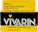 Tablety Vivarin Aid Aid Tablets 40 Count 200mg Tablets (4 balení)