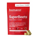HumanN SuperBeets Heart Chews Advanced - 100mg CoQ10 Plus Beetroot & Grape Seed Extract, 60 Počet