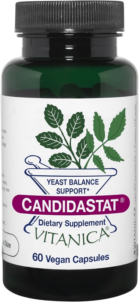 Vitanica Candidastat, Vyvážená podpora, Vegan, 60 Kapsle