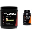 Post JYM Active Matrix Post- Workout s BCAA, glutamin a více Rainbow Sherbert Flavor + Vita JYM Athletův multivitamin s více než 25 klíčovými složkami 60 tablet