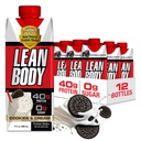 Lean Body Ready- to- Drink Cookies a krém protein Shake, 40g Protein, Syrovátka, 0 Cukr, gluten č., 22 Vitamíny & Minerály, (Recyklabilní karton & Lid - balení po 12) LABRADA, 17 Fl Oz (balení po 12)