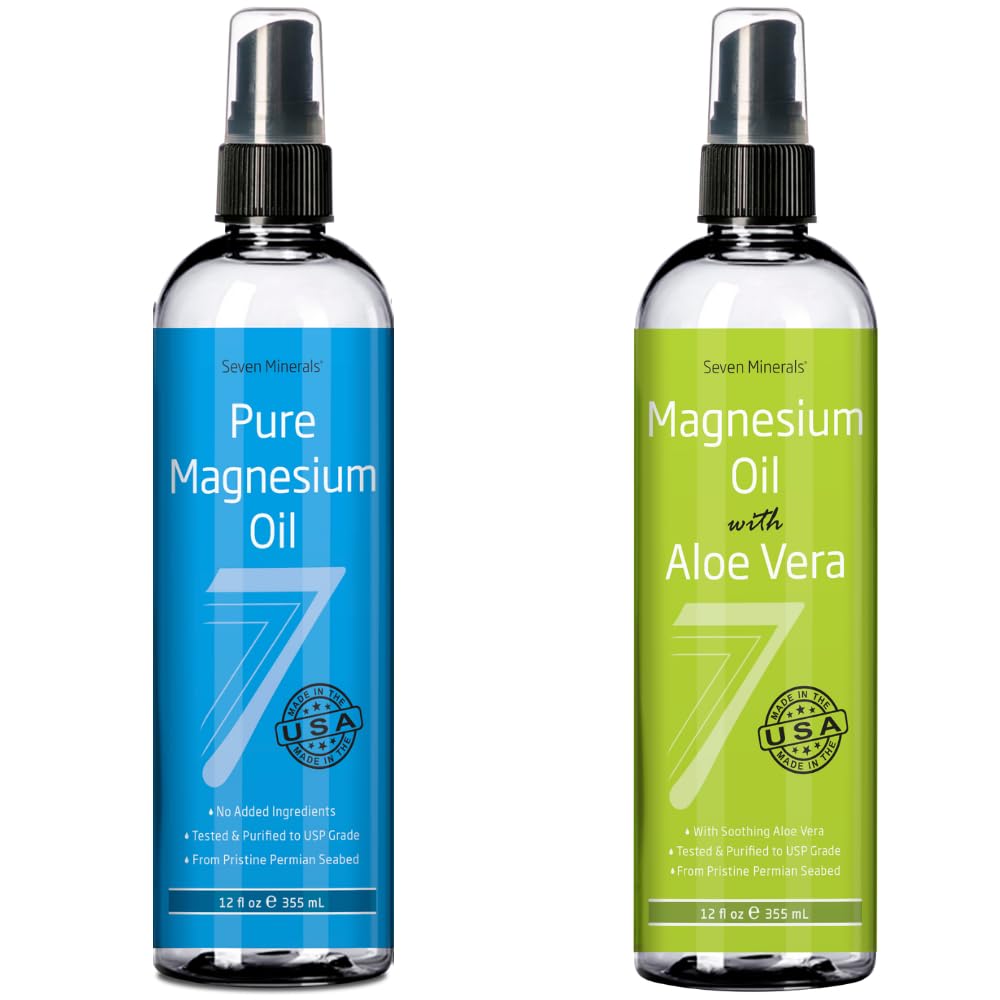 Sedm minerálů čistý hořčík olej & čistý hořčík olej s Aloe Vera