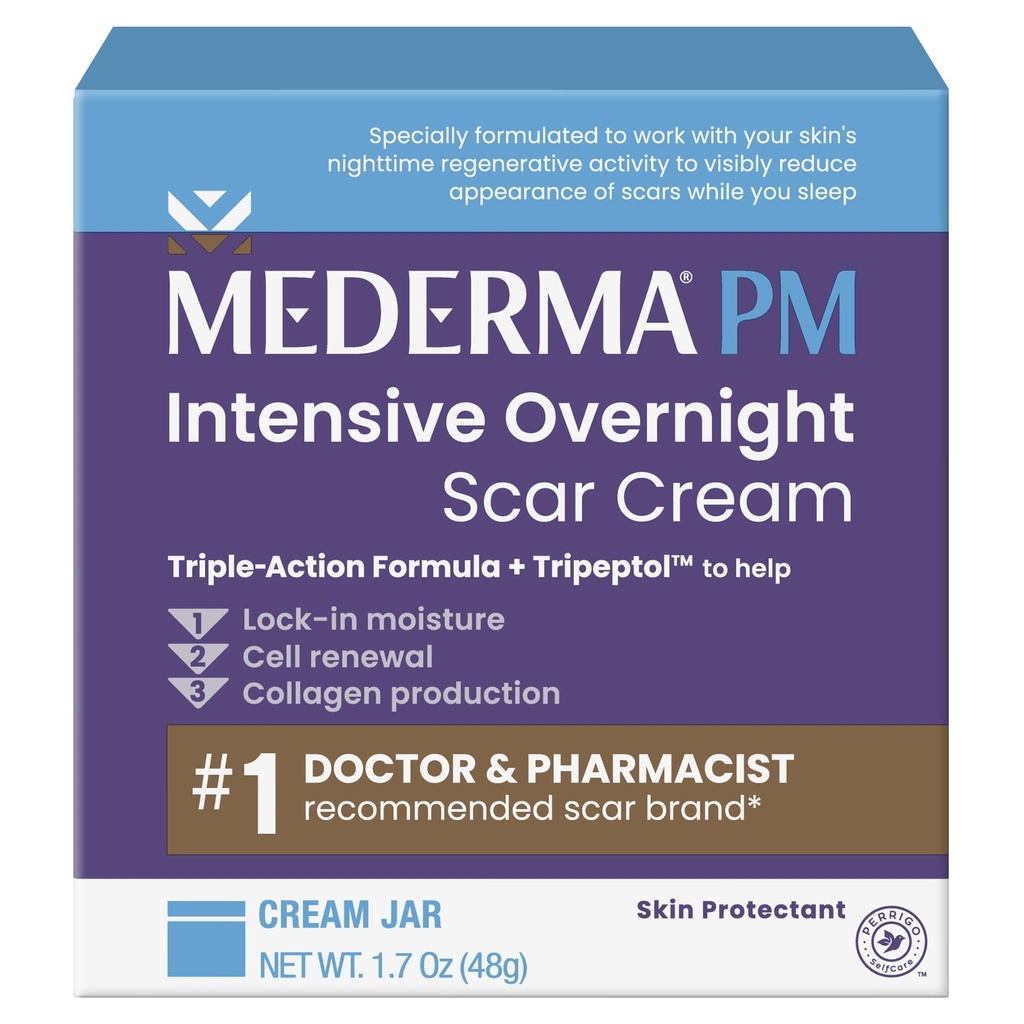 Medierma PM Intenzivní noční Scar Cream - Pokročilá Jizva Léčba Tripeptolem, Funguje, zatímco spíte